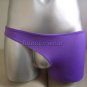 New Men's Sexy Stretch Boxer Underwear Purple Lingerie 2in1 #BX57