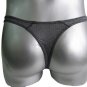 New Men's Sexy Brief Thong Underwear Flashy Silver Lingerie #TH05