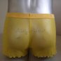New Men's Sexy Stretch Boxer Underwear C-Thru Yellow Lingerie #BX106