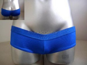 New Men's Sexy Stretchy Boxer Underwear LowRise Blue Lingerie #BX63