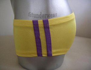 New Men's Sexy Lingerie Stretch Boxer Underwear Yellow Lowcut #BX36