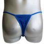 New Men's Sexy Brief Thong Underwear Blue with White Line Lingerie #TH76