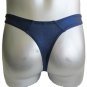New Men's Sexy Brief Thong Underwear Blue Dessous Flashy Print Lingerie #TH06