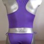 New Men's Sexy Stretch Briefs Bodysuit Purple 2pcs #BD39