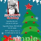 Custom Christmas Birthday Invitation