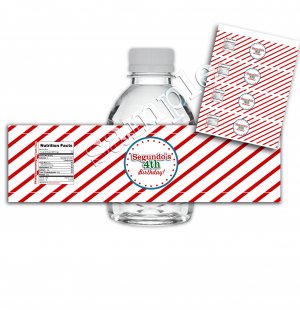 Christmas theme Custom bottle labels