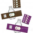 Cupcake Theme bottle label