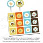 Orange Owl theme cupcake toppers