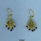 Triangular Gypsy Chandelier Earrings