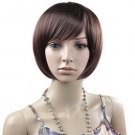 Party Short Straight Wig Dark  Brown Bob Hair New D006