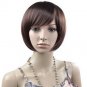 Party Short Straight Wig Dark Brown Bob Hair New D006