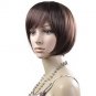 Party Short Straight Wig Dark Brown Bob Hair New D006