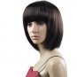 Short Straight Wig Dark  Brown/Dark Hair New D005