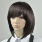 Short Straight Wig Dark Brown/Dark Hair New D007