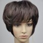 Party Short Curls Wig Dark Brown Hair D015