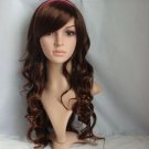 New Long Curls Wig Brown  Hair L002