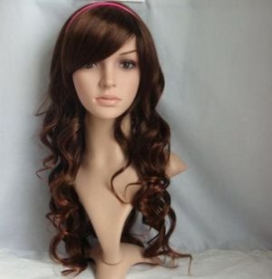 New Long Curls Wig Brown  Hair L002