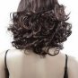 New  Middle Long Curls Wig Dark Brown  Hair Z008