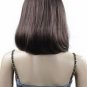 New Middle Long Wig Dark Brown Hair Z010