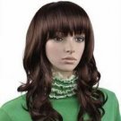 New  Middle Long  Curls Wig  Brown  Hair Z003