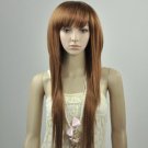 New Straight  Long  Wig  Light Brown  Hair L044