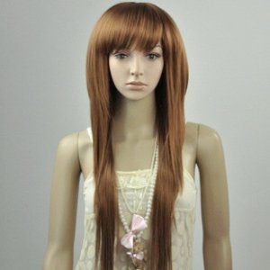 New Straight  Long  Wig  Light Brown  Hair L044