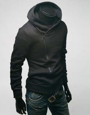 2011 South Korea men's XL US M  Black hoodie jacket / coat / sweatshirt