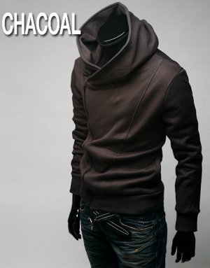 2011 South Korea men's M US XS Brown hoodie jacket / coat / sweatshirt