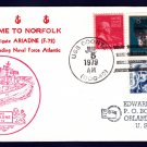 HHS ARIADNE F-72 Norfolk VA Royal Navy Ship Cover