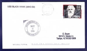 USS BLACK HAWK MHC-58 Bay County FL 1997 Naval Cover