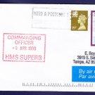 Submarine HMS SUPERB S-109 Royal Navy Submarine Cover