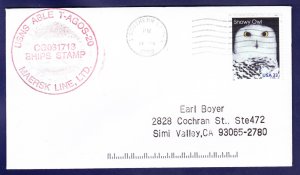 USNS ABLE T-AGOS-20 Naval Cover