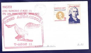 USNS AUDACIOUS T-AGOS-11 Naval Cover