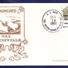 USS LOUISVILLE SSN-734 Launching Naval Submarine Cover