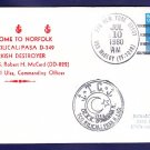 Turkish Navy TCG KILICALI PASA D-349 Welcome To Norfolk Naval Cover