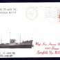 USNS PETALUMA T-AOG-79 Naval Cover MHcachets ONLY 1 MADE
