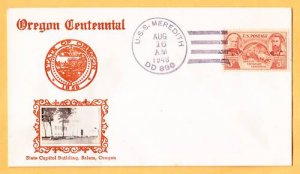 USS MEREDITH DD-890 Crosby Type Photo Cachet Naval Cover