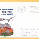 WWII Attack on Pearl Harbor 25th Anniversary Cover
