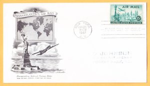 #C35 1947 AIRMAIL Stamp FDC