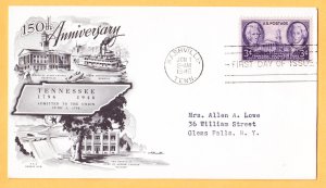 #941 TENNESSEE STATEHOOD Stamp FDC