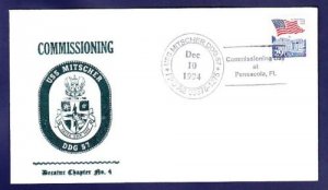 USS MITSCHER DDG-57 Commissioning Naval Cover