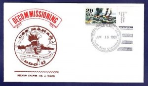 USS MAHAN DDG-42 Decommissioning Naval Cover