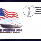 USS FREEDOM LCS-1 Launching Naval Cover