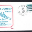 Guided Missile Destroyer USS JOUETT DLG-29 Commissioning BECK #B693 Naval Cover