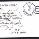 USS SACRAMENTO AOE-1 WWII Victory in Europe Anniversary Naval Cover