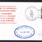 HMS LEANDER F-109 NATO Visit Norfolk VA Royal Navy Ship Cover