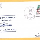 USS ODAX SS-484 Welcome To Norfolk Nicholson Naval Submarine Cover
