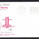 USS DANIEL WEBSTER SSBN-626 Launching DPS#3 Cachet Naval Submarine Cover