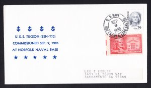 USS TUCSON SSN-770 Commissioning Naval Submarine Cover
