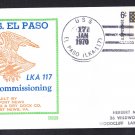 Amphibious Cargo Ship USS EL PASO LKA-116 Commissioning BECK #B828 Naval Cover